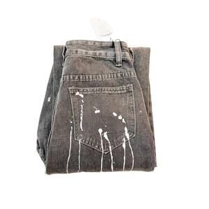 Falmer Heritage Straight Leg Splatter Design Denim Jeans Size Small
